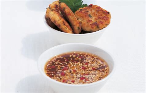 thai-fish-cakes-with-sesame-and-lime-dipping-sauce image