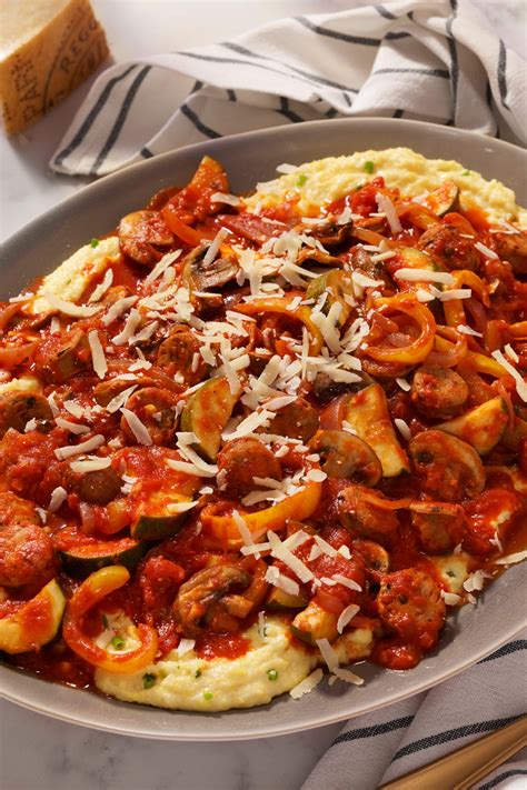 parmesan-polenta-with-chicken-sausage-veggies-bertolli image