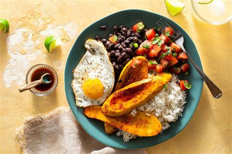 costa-rican-casado-with-fried-eggs-black-beans-and image