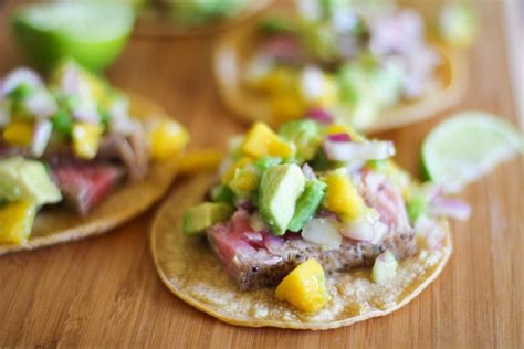 seared-ahi-tacos-with-mango-avocado-salsa-real image