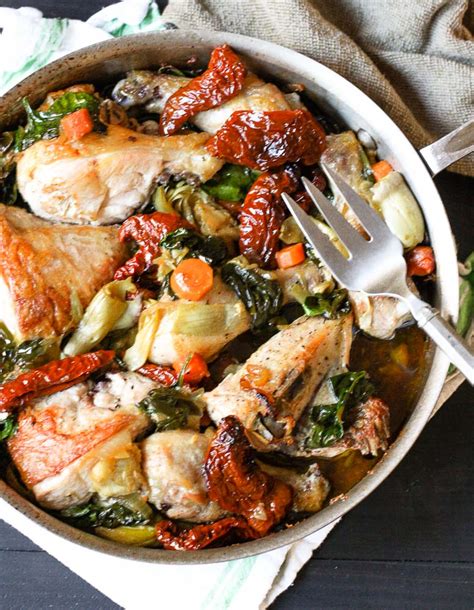 chicken-with-artichokes-and-sun-dried-tomatoes image