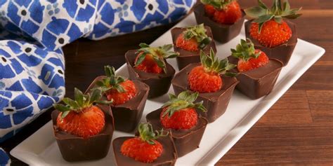 best-chocolate-covered-strawberry-bites-recipe-delish image