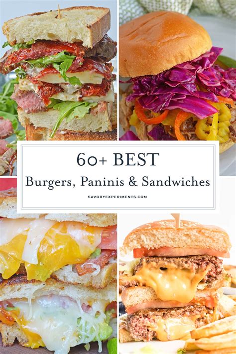 50-delicious-burgers-sandwiches-paninis-savory image