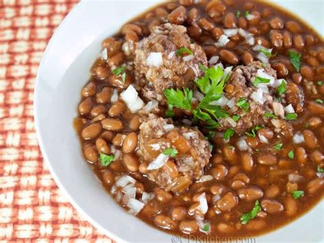 crock-pot-meatballs-and-baked-beans image
