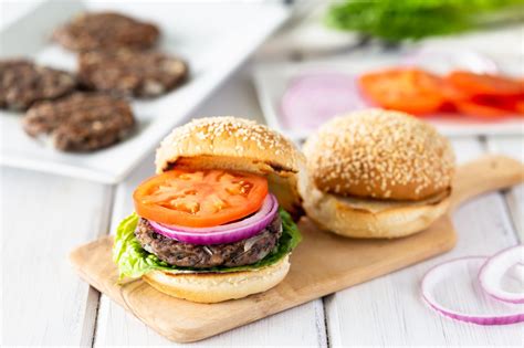 vegan-black-bean-veggie-burgers-recipe-the-spruce image