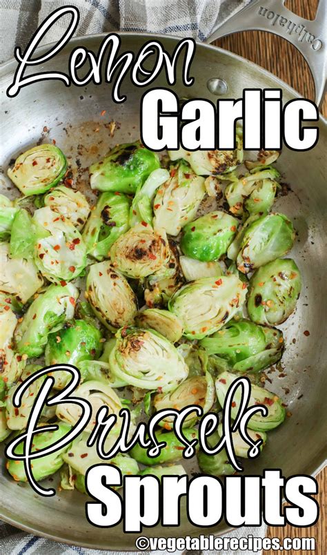 lemon-garlic-brussels-sprouts-vegetable image