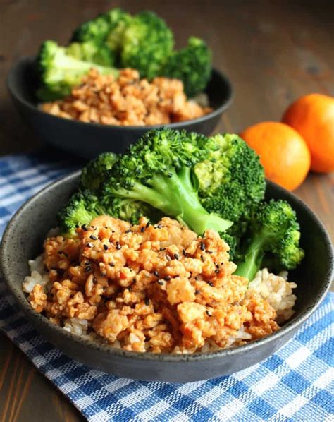 easy-orange-ground-chicken-rice-bowls-frugal-nutrition image