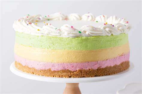 best-rainbow-no-bake-cheesecake-recipes-food image