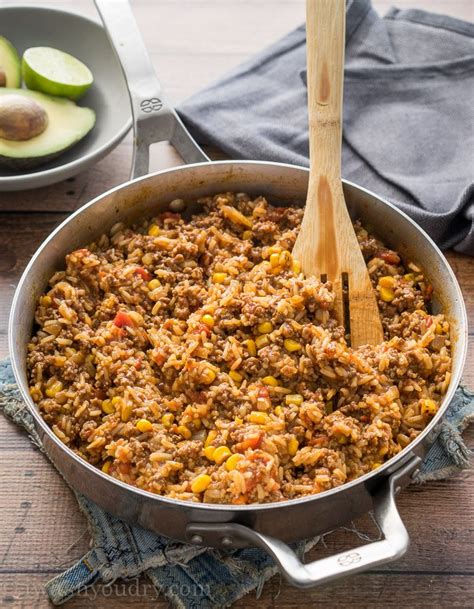 one-skillet-mexican-beef-and-rice-i-wash-you-dry image
