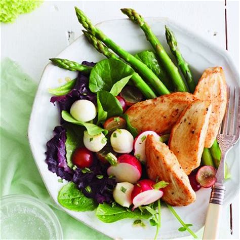 baby-greens-with-chicken-and-spring-vegetables image