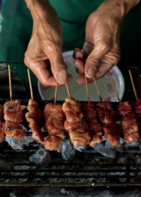 curry-and-coconut-milk-grilled-pork-skewers image