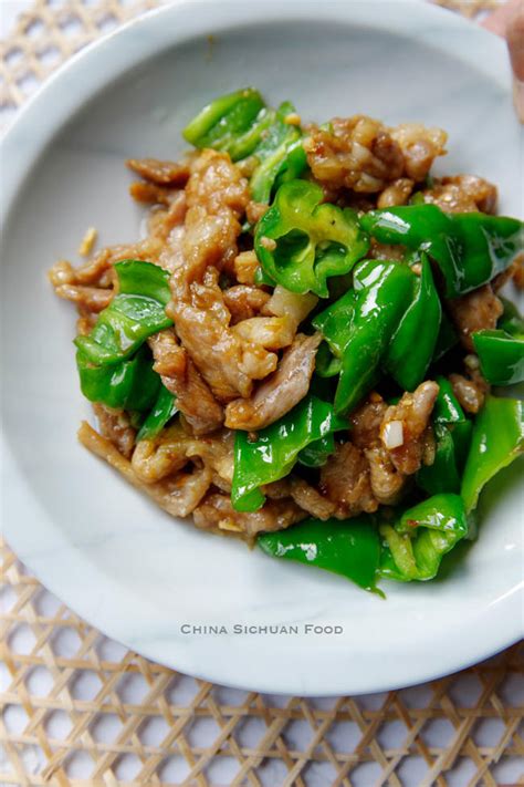 pork-and-pepper-stir-fry-china-sichuan-food image