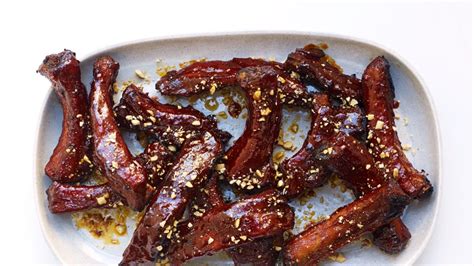 spicy-glazed-pork-ribs-recipe-bon-apptit image