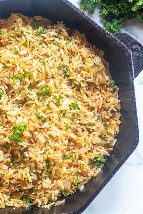 easy-homemade-rice-pilaf-served-from-scratch image