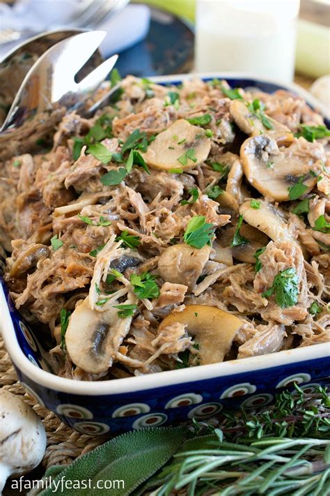 milk-braised-pulled-pork-with-mushrooms-a-family-feast image