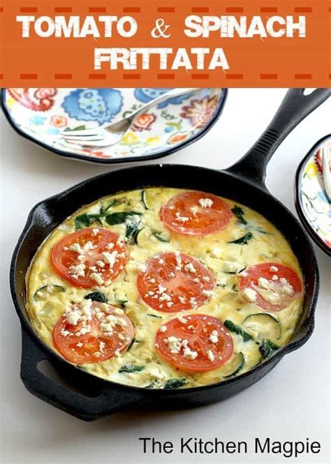 tomato-spinach-feta-frittata-the-kitchen-magpie image