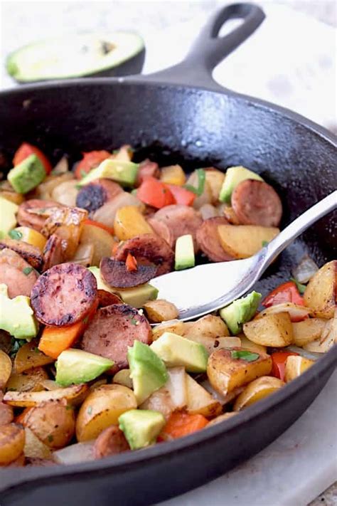 easy-sausage-and-potato-skillet-laughing-spatula image