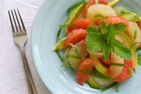 grapefruit-salad-with-avocado-honey-and-mint image