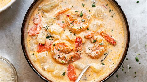 instant-pot-creamy-shrimp-soup-recipe-potato image