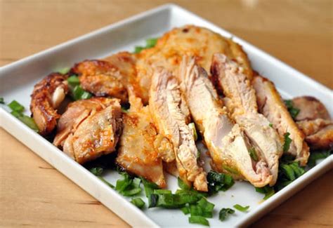 recipe-spicy-roasted-chicken-thighs-with-miso-and-ginger image