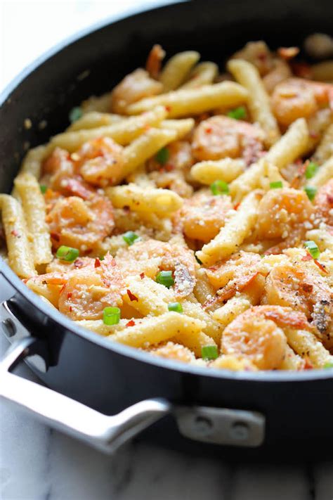 spicy-parmesan-shrimp-pasta-damn-delicious image