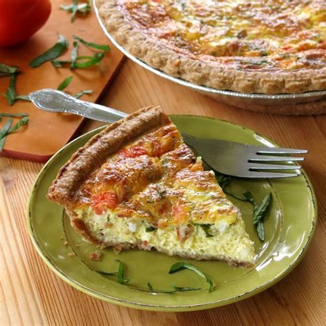 tomato-bacon-quiche-with-fresh-basil-the-dinner-mom image