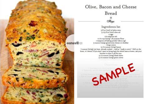 olive-bacon-cheese-bread-eatwell101 image