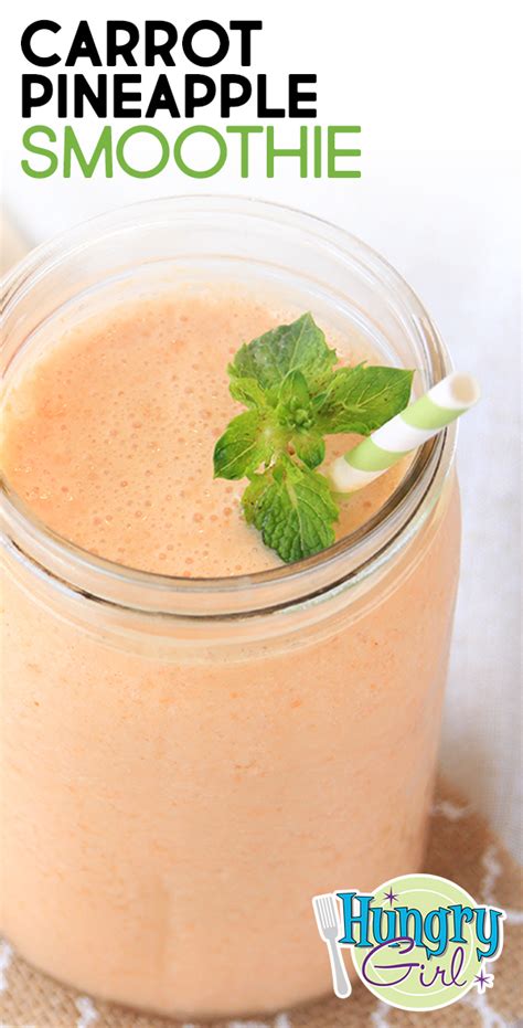 carrot-pineapple-smoothie-hungry-girl image