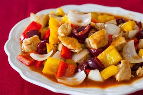 sweet-and-sour-chicken-with-cherries-steamy image