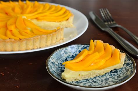thai-inspired-mango-coconut-fruit-tart-rachel-cooks image