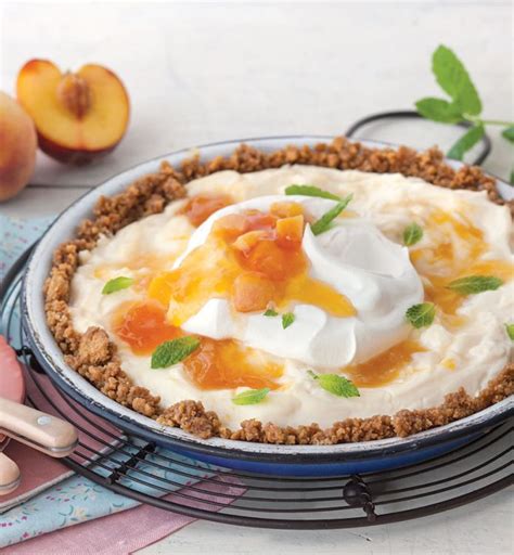peaches-and-cream-icebox-pie-taste-of-the-south image