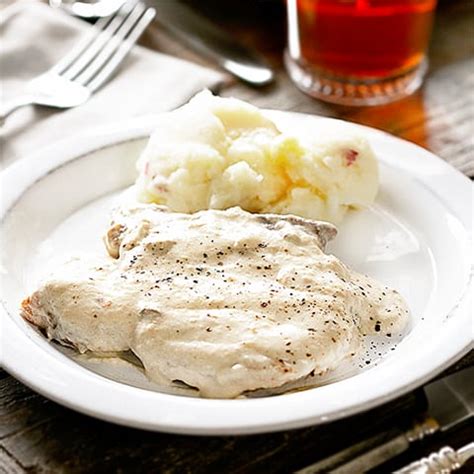 slow-cooker-pork-chops-and-gravy-classic-american image