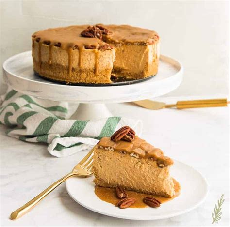 sweet-potato-cheesecake-with-pecan-praline-topping image