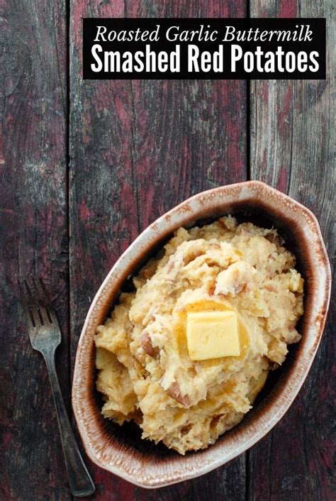 roasted-garlic-buttermilk-smashed-red-potatoes image