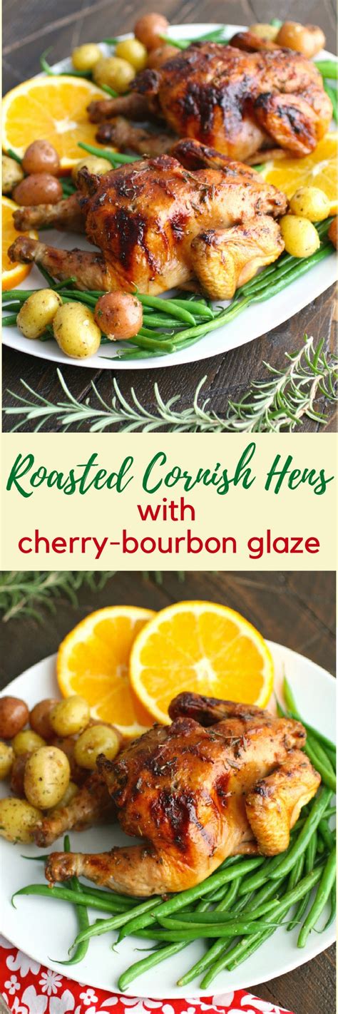 roasted-cornish-hens-with-cherry-bourbon-glaze image