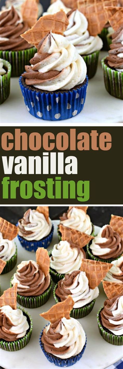 creamy-chocolate-vanilla-swirl-buttercream-frosting image
