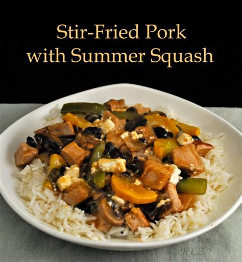 stir-fried-pork-with-summer-squash-thyme-for-cooking image