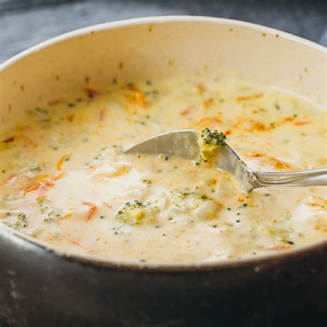 instant-pot-broccoli-cheese-soup-savory-tooth image
