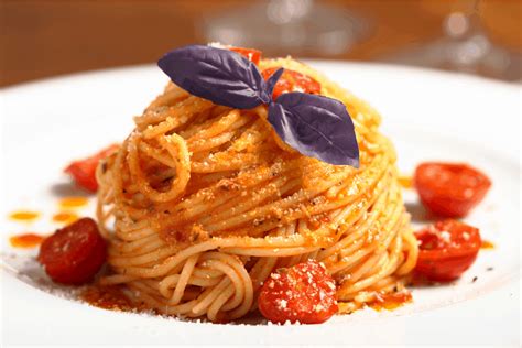 pomodoro-pasta-with-dark-opal-basil image