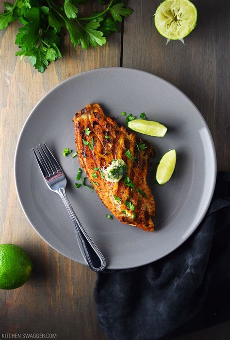 grilled-blackened-catfish-with-cilantro-lime-butter image