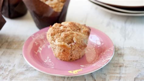 apple-and-rhubarb-muffins-recipe-bbc-food image