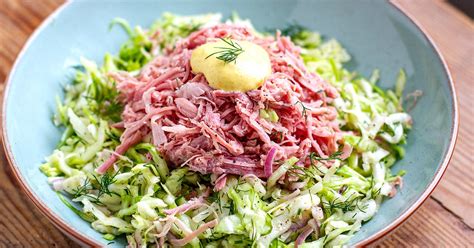 german-cabbage-salad-with-shredded-ham-irena image