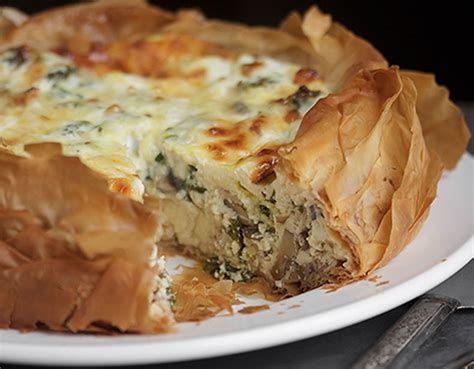 mushroom-kale-and-gouda-quiche-with-a-phyllo-crust image