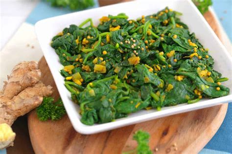 indian-spiced-sauteed-spinach-saag-vegan-whole30 image