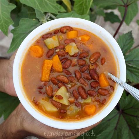 vegetable-red-kidney-beans-soup-everyday-nourishing image