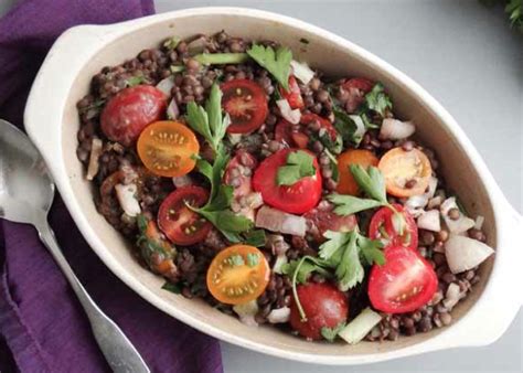 french-lentil-salad-with-cherry-tomatoes-meatless image