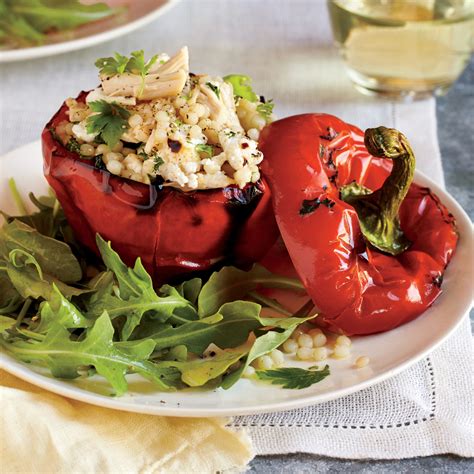 chicken-and-couscous-stuffed-bell-peppers image