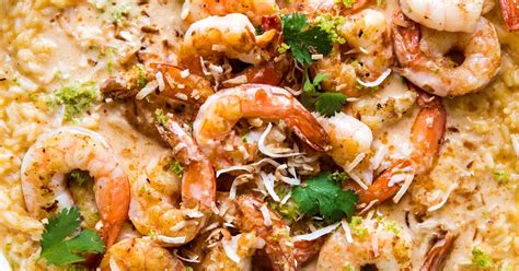 red-curry-risotto-with-shrimp-the-modern-proper image