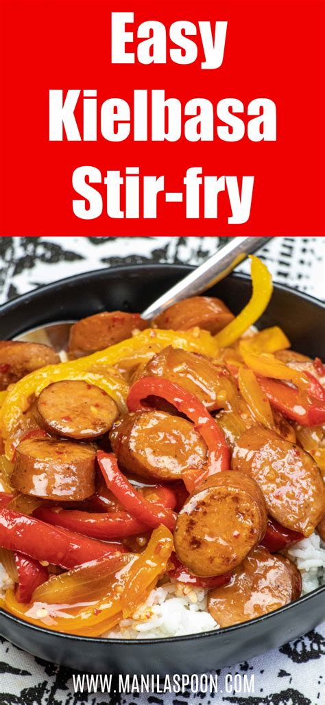 easy-kielbasa-stir-fry-recipe-manila-spoon image