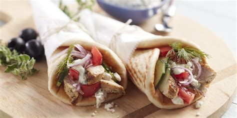 chicken-gyros-with-cucumbers-and-tzatziki-sauce image